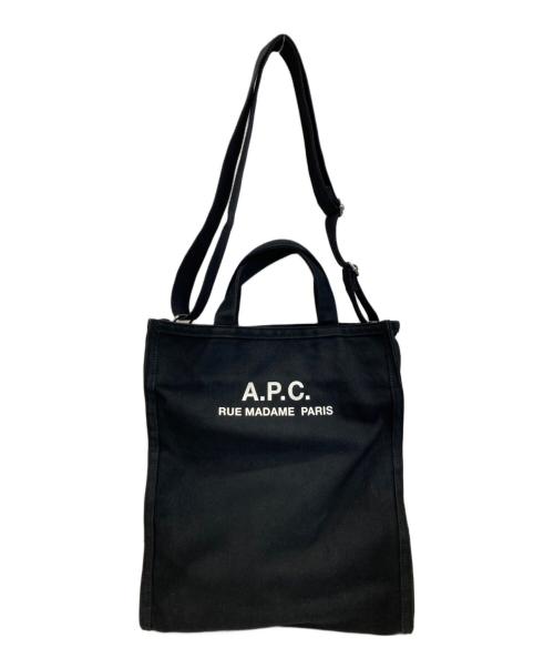A.P.C.（アーペーセー）A.P.C. (アーペーセー) 2WAYトートバッグ ブラックの古着・服飾アイテム
