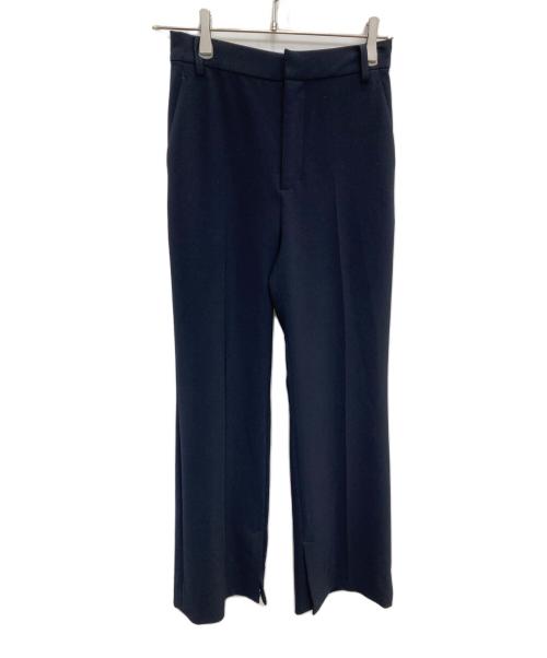 FRAMeWORK（フレームワーク）FRAMeWORK (フレームワーク) ダブルクロススリットパンツ4 ネイビー サイズ:36の古着・服飾アイテム