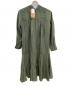 BEARDSLEY (ビアズリー) カラーレスシャツワンピース オリーブ サイズ:F 未使用品：8000円