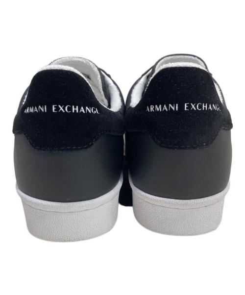 ARMANI EXCHANGE（アルマーニ エクスチェンジ）ARMANI EXCHANGE (アルマーニ エクスチェンジ) ロゴバンドスニーカー ブラック サイズ:25cmの古着・服飾アイテム