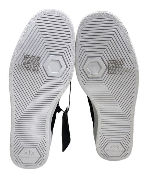 ARMANI EXCHANGE（アルマーニ エクスチェンジ）ARMANI EXCHANGE (アルマーニ エクスチェンジ) ロゴバンドスニーカー ブラック サイズ:25cmの古着・服飾アイテム