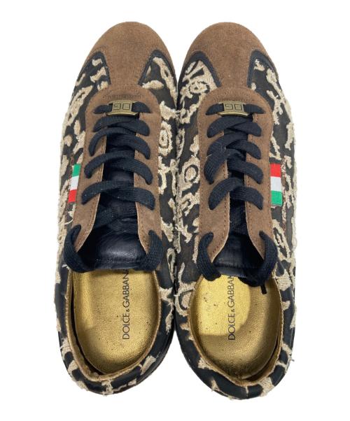 DOLCE & GABBANA（ドルチェ＆ガッバーナ）DOLCE & GABBANA (ドルチェ＆ガッバーナ) スニーカー ブラウン サイズ:6の古着・服飾アイテム