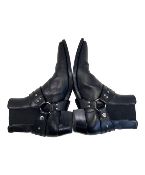 CELINE（セリーヌ）CELINE (セリーヌ) サイドゴアハーネス チェルシーブーツ ブラック サイズ:25.5の古着・服飾アイテム