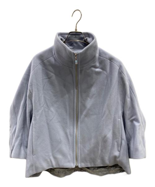 ANAYI（アナイ）ANAYI (アナイ) ジップウールジャケット スカイブルー サイズ:S (34)の古着・服飾アイテム