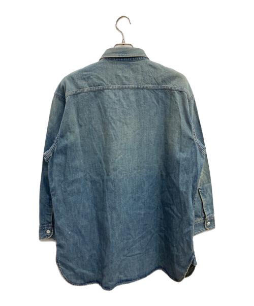 BIG JOHN（ビッグジョン）BIG JOHN (ビッグジョン) FRAMeWORK (フレームワーク) BIGデニムシャツ インディゴ サイズ:F 未使用品の古着・服飾アイテム