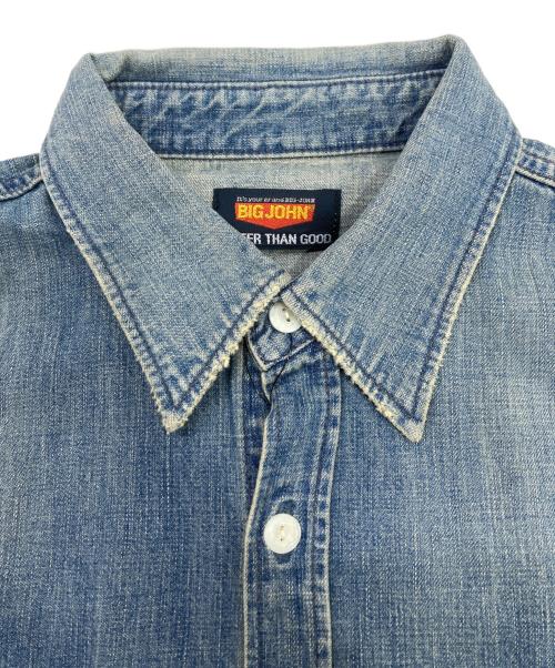 BIG JOHN（ビッグジョン）BIG JOHN (ビッグジョン) FRAMeWORK (フレームワーク) BIGデニムシャツ インディゴ サイズ:F 未使用品の古着・服飾アイテム