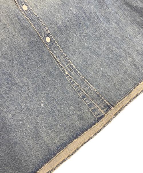 BIG JOHN（ビッグジョン）BIG JOHN (ビッグジョン) FRAMeWORK (フレームワーク) BIGデニムシャツ インディゴ サイズ:F 未使用品の古着・服飾アイテム