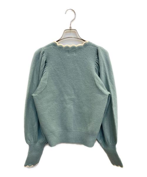 MMTS（マミタス）MMTS (マミタス) 猫刺繍カーディガン グリーン サイズ:表記なしの古着・服飾アイテム