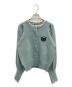 MMTS（マミタス）の古着「猫刺繍カーディガン」｜グリーン