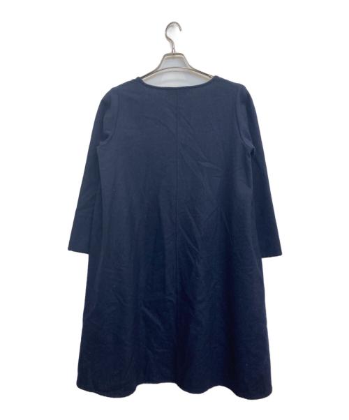 mizuiro-ind（ミズイロインド）mizuiro-ind (ミズイロインド) ニットワンピース ネイビー サイズ:FREEの古着・服飾アイテム