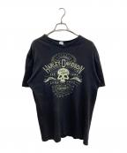 HARLEY-DAVIDSONハーレーダビッドソン）の古着「プリントTシャツ」｜ブラック
