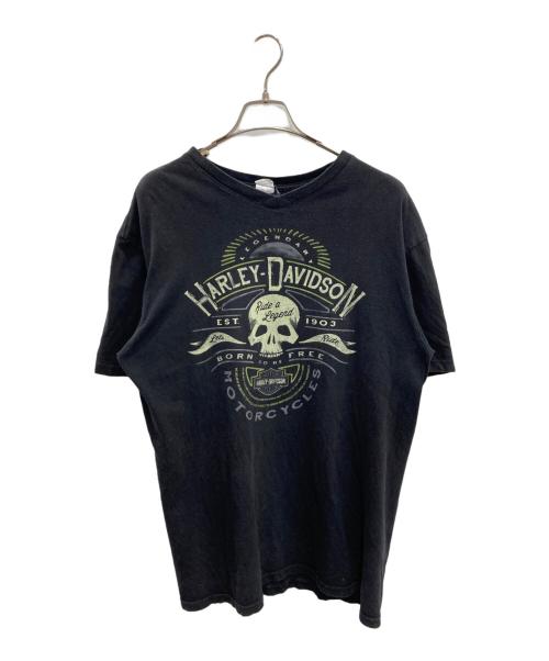HARLEY-DAVIDSON（ハーレーダビッドソン）HARLEY-DAVIDSON (ハーレーダビッドソン) プリントTシャツ ブラック サイズ:Lの古着・服飾アイテム
