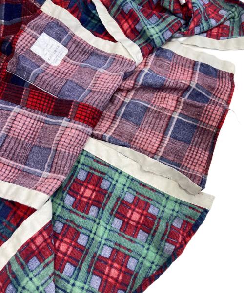 YSTRDY'S TMRRW（イエスタデイズトゥモロウ）YSTRDY'S TMRRW (イエスタデイズトゥモロウ) FLEA MARKET SHIRT レッド サイズ:FREEの古着・服飾アイテム