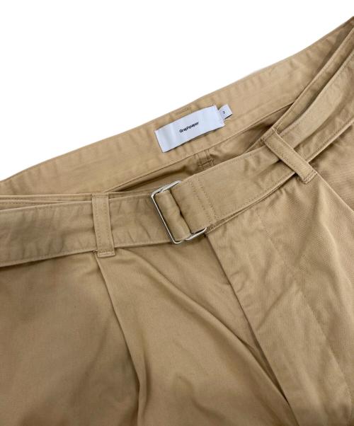 Graphpaper（グラフペーパー）Graphpaper (グラフペーパー) Military Cloth Belted Pants ベージュ サイズ:2の古着・服飾アイテム