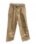 Graphpaper（グラフペーパー）の古着「Military Cloth Belted Pants」｜ベージュ