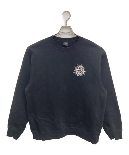 HUF（ハフ）HUF (ハフ) INTERNATIONALLY KNOWN CREWNECK ブラック サイズ:XLの古着・服飾アイテム