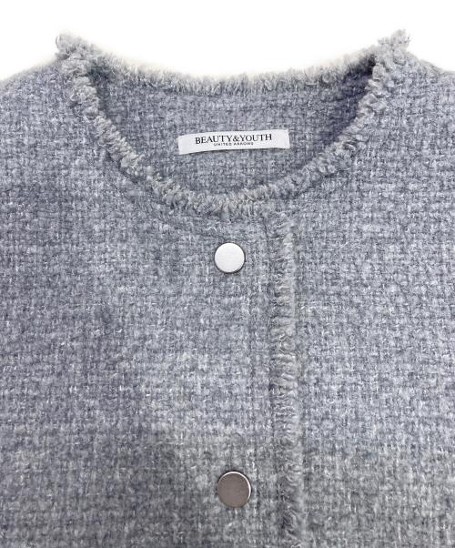 BEAUTY&YOUTH（ビューティーアンドユース）BEAUTY&YOUTH (ビューティーアンドユース) ツイードジャケット グレー サイズ:Sの古着・服飾アイテム