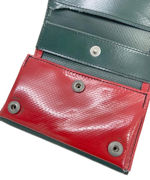 FREITAG（フライターグ）FREITAG (フライターグ) 財布 グリーン×レッドの古着・服飾アイテム