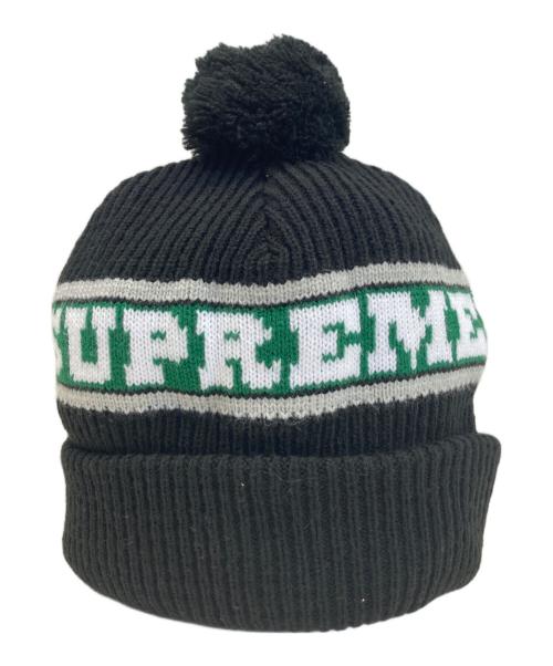 SUPREME（シュプリーム）SUPREME (シュプリーム) ニット帽 ブラックの古着・服飾アイテム