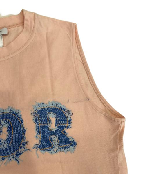 Christian Dior（クリスチャン ディオール）Christian Dior (クリスチャン ディオール) ノースリーブカットソー ピンク サイズ:40の古着・服飾アイテム