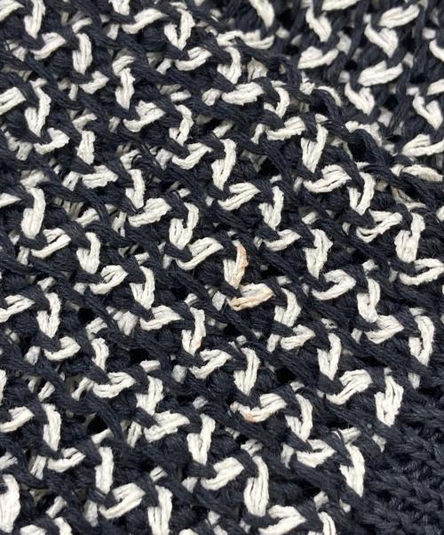 KOOL（クール）KOOL (クール) ニットジャケット ブラック×ホワイト サイズ:1の古着・服飾アイテム