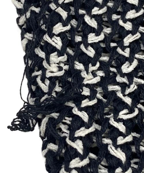 KOOL（クール）KOOL (クール) ニットジャケット ブラック×ホワイト サイズ:1の古着・服飾アイテム