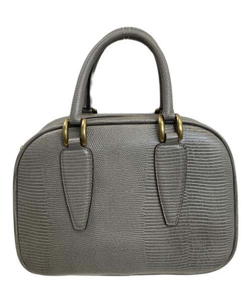 TOFF&LOADSTONE（トフアンドロードストーン）TOFF&LOADSTONE (トフアンドロードストーン) ミニヨン リザード ハンドバッグ グレーの古着・服飾アイテム