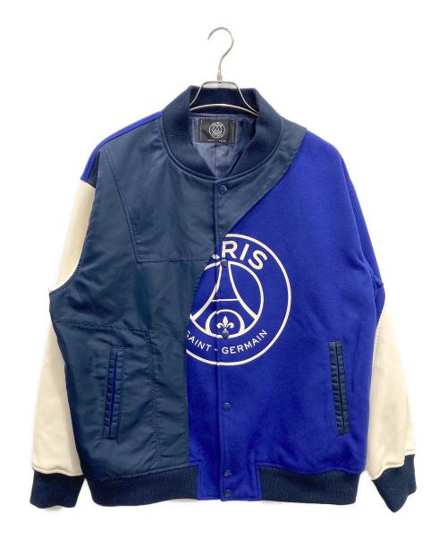Paris Saint-Germain（パリサンジェルマン）PARIS SAINT-GERMAIN (パリサンジェルマン) PSG PLJ LAYRED VARSITY JK ブルー サイズ:Lの古着・服飾アイテム