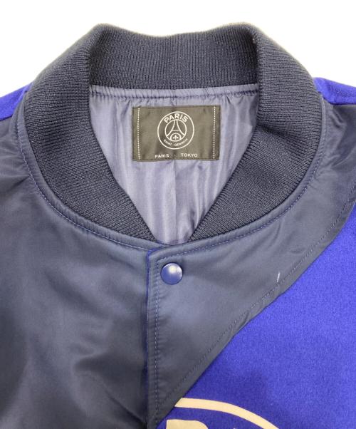 Paris Saint-Germain（パリサンジェルマン）PARIS SAINT-GERMAIN (パリサンジェルマン) PSG PLJ LAYRED VARSITY JK ブルー サイズ:Lの古着・服飾アイテム