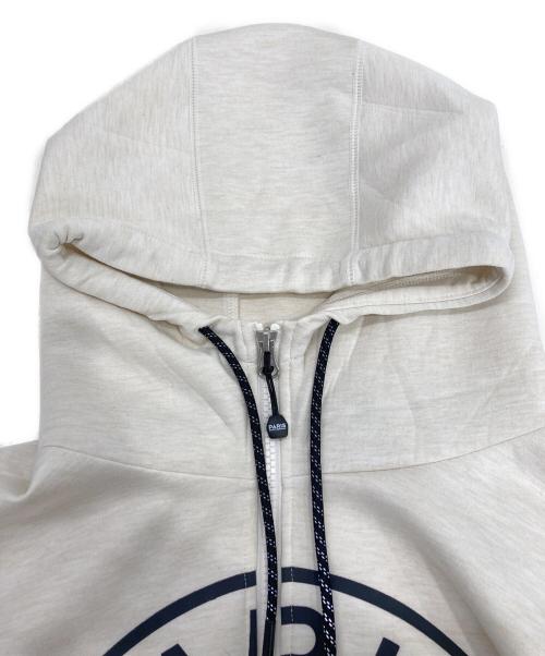 Paris Saint-Germain（パリサンジェルマン）PARIS SAINT-GERMAIN (パリサンジェルマン) ライトスウェット ジップパーカー ベージュ サイズ:Lの古着・服飾アイテム