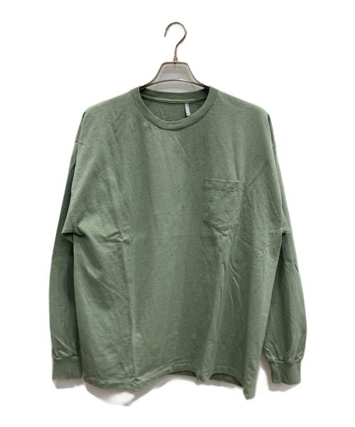 KAPTAIN SUNSHINE（キャプテンサンシャイン）KAPTAIN SUNSHINE (キャプテンサンシャイン) BEAUTY&YOUTH UNITED ARROWS (ビューティーアンドユースユナイテッドアローズ) 別注WEST COAST TEE グリーン サイズ:40の古着・服飾アイテム