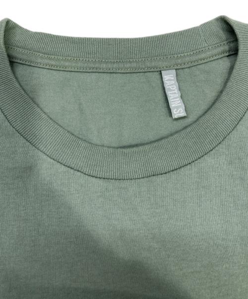 KAPTAIN SUNSHINE（キャプテンサンシャイン）KAPTAIN SUNSHINE (キャプテンサンシャイン) BEAUTY&YOUTH UNITED ARROWS (ビューティーアンドユースユナイテッドアローズ) 別注WEST COAST TEE グリーン サイズ:40の古着・服飾アイテム