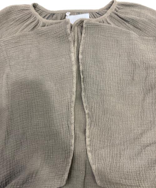 WALANCE（ワランス）WALANCE (ワランス) 草木染めコットンガーゼッワンピース カーキ サイズ:Fの古着・服飾アイテム