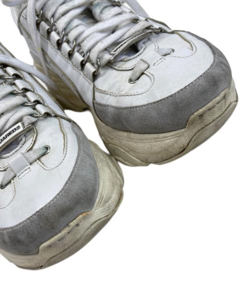 DSQUARED2（ディースクエアード）DSQUARED2 (ディースクエアード) スニーカー ホワイト サイズ:38の古着・服飾アイテム