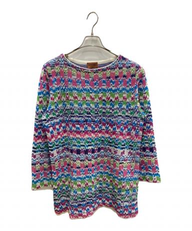 【新品・未使用】ミッソーニ MISSONI ニットポロシャツ マルチカラー 3048002905876351_01_5768w.jpeg