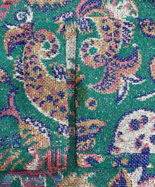 missoni（ミッソーニ）missoni (ミッソーニ) チュニック グリーン×ピンク サイズ:表記無しの古着・服飾アイテム