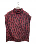 PAUL SMITHポールスミス）の古着「MUSICAL NOTE DOWN BIG PONCHO」｜レッド