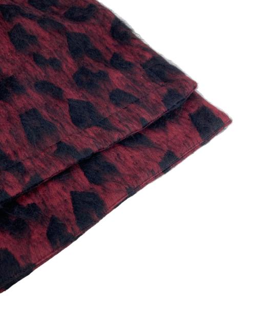 PAUL SMITH（ポールスミス）Paul Smith (ポールスミス) MUSICAL NOTE DOWN BIG PONCHO レッド サイズ:FREEの古着・服飾アイテム