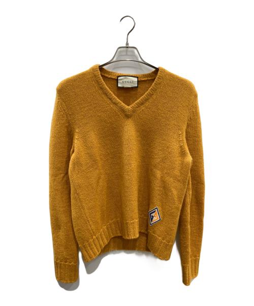GUCCI（グッチ）GUCCI (グッチ) Gランバス ニット オレンジ サイズ:Ｓの古着・服飾アイテム
