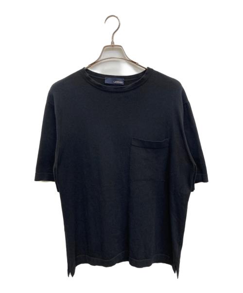 LARDINI（ラルディーニ）LARDINI (ラルディーニ) 半袖ニット ネイビー サイズ:48の古着・服飾アイテム