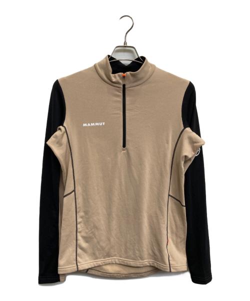 MAMMUT（マムート）MAMMUT (マムート) エナジー ミッドレイヤー ハーフ ジップ プル ベージュ サイズ:Mの古着・服飾アイテム