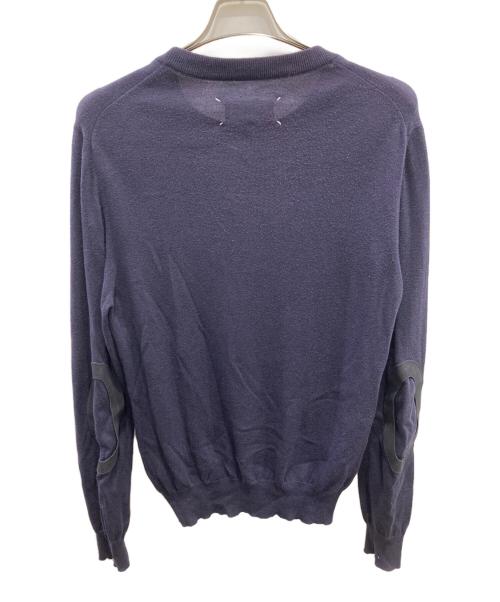 Maison Margiela（メゾンマルジェラ）Maison Margiela (メゾンマルジェラ) エルボーパッチニット ネイビー サイズ:Mの古着・服飾アイテム
