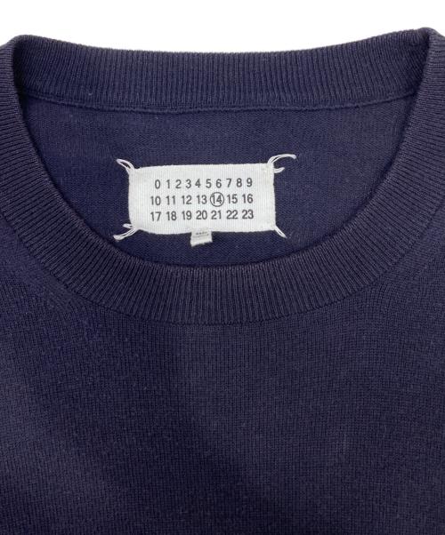 Maison Margiela（メゾンマルジェラ）Maison Margiela (メゾンマルジェラ) エルボーパッチニット ネイビー サイズ:Mの古着・服飾アイテム