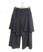 HAREハレ）の古着「巻きスカート風パンツ」｜ブラック