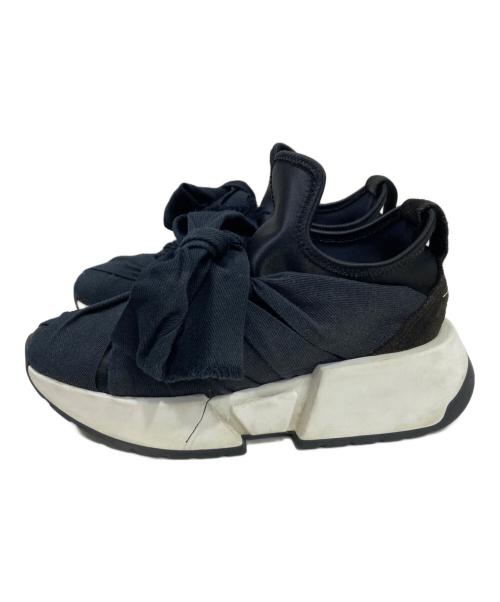MM6 Maison Margiela（エムエムシックスメゾンマルジェラ）MM6 Maison Margiela (エムエムシックスメゾンマルジェラ) スニーカー ブラック サイズ:35の古着・服飾アイテム