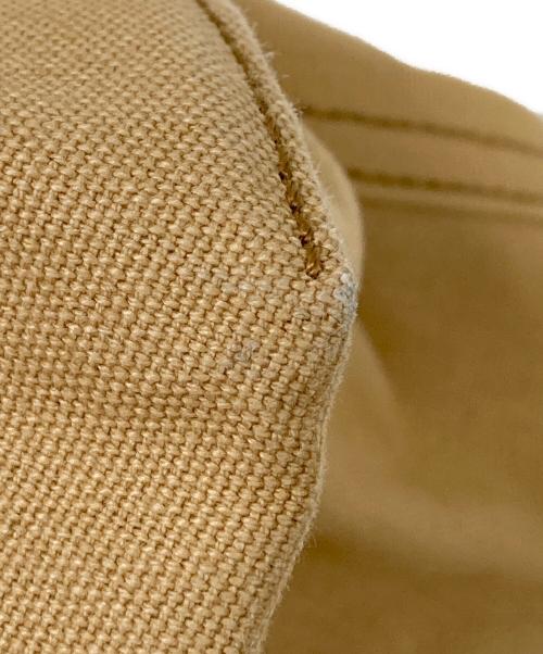 maison kitsune（メゾンキツネ）MAISON KITSUNE (メゾンキツネ) キャンバスハンドバッグ ベージュの古着・服飾アイテム