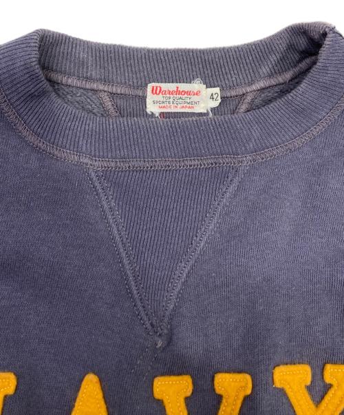 WAREHOUSE（ウエアハウス）WAREHOUSE (ウエアハウス) クルーネックスウェット ネイビー サイズ:42の古着・服飾アイテム