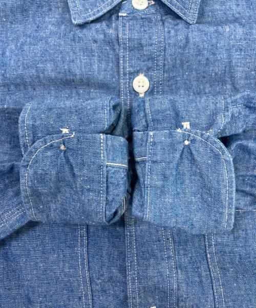 WAREHOUSE（ウエアハウス）WAREHOUSE (ウエアハウス) ワークシャツ ブルー サイズ:40の古着・服飾アイテム