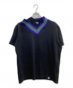 kolor/BEACONカラービーコン）の古着「CLEAR PLAINSTITCH DOCKING CUTSAW」｜ブラック