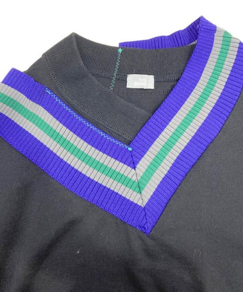 kolor/BEACON（カラービーコン）kolor/BEACON (カラービーコン) CLEAR PLAINSTITCH DOCKING CUTSAW ブラック サイズ:1の古着・服飾アイテム